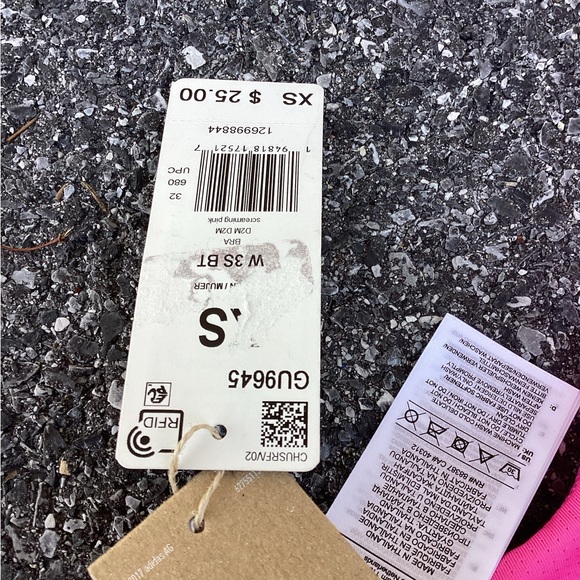 Adidas Designed To Move Sports Bra Women’s Size S Active 3-Stripe Pink - Picture 3 of 4